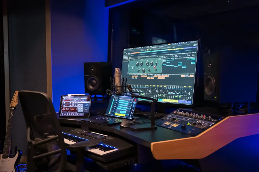 Cinematic sound mixing suite for premium vidcast production