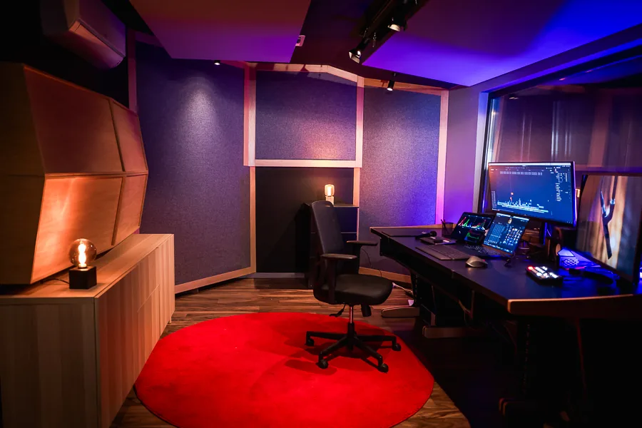 Control room of our premium vidcast studio in Athens